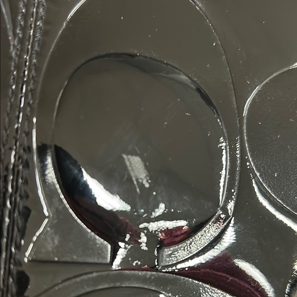 Coach Black and Tan Tote with Signature Monogram - Picture 10 of 13